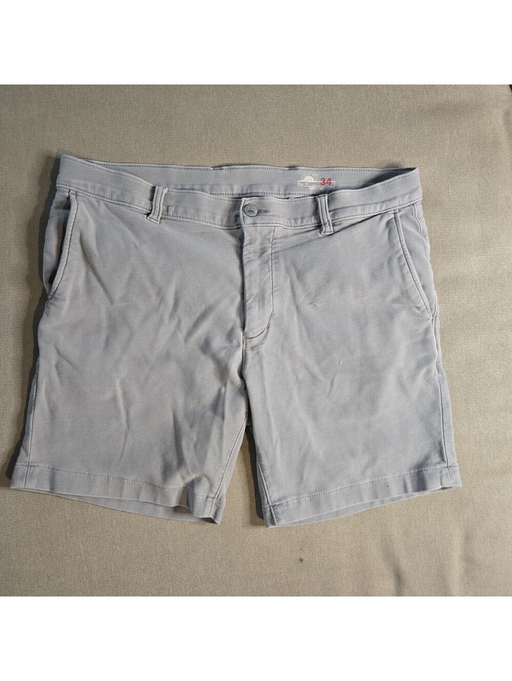 Faherty All Day Shorts Men's 34 Gray 7” Inseam Chino